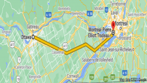 Ottawa to montreal airport bus service from Skylink Limousine